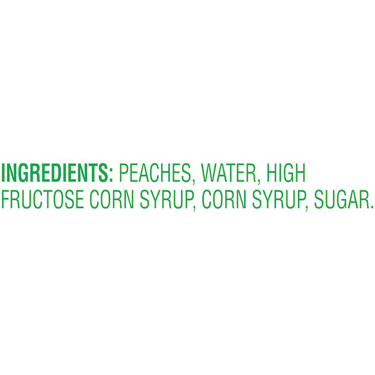 Del Monte Yellow Clingstone Peaches Sliced in Heavy Syrup, 12 x 15.25 oz Case - Dried Fruit & Fruit Snacks