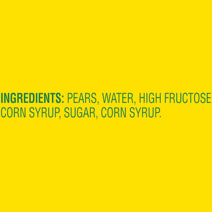 Del Monte Pears Halves in Heavy Syrup, 12 x 15.25 oz Case - DOT product image 3