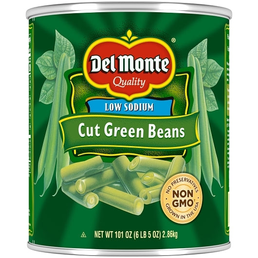 Del Monte Cut Green Beans, 6 x 101 oz Case - DOT product image 3