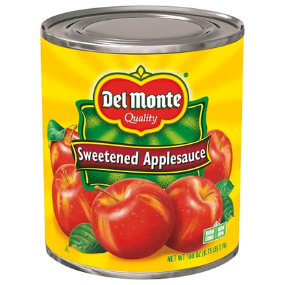Del Monte Sweetened Applesauce, 6 x 108 oz Case - DOT product image 2