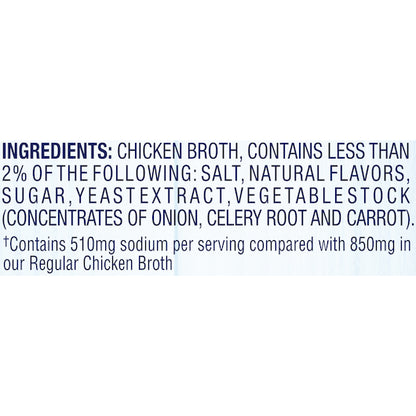 College Inn Low Sodium Chicken Broth, 12 x 48 oz Case - DOT product image 7