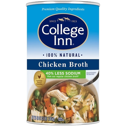 College Inn Low Sodium Chicken Broth, 12 x 48 oz Case - DOT product image 3
