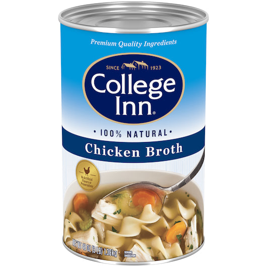 College Inn Chicken Broth, 12 x 48 oz Case - Prepared Foods