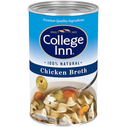 College Inn Chicken Broth, 12 x 48 oz Case - Prepared Foods