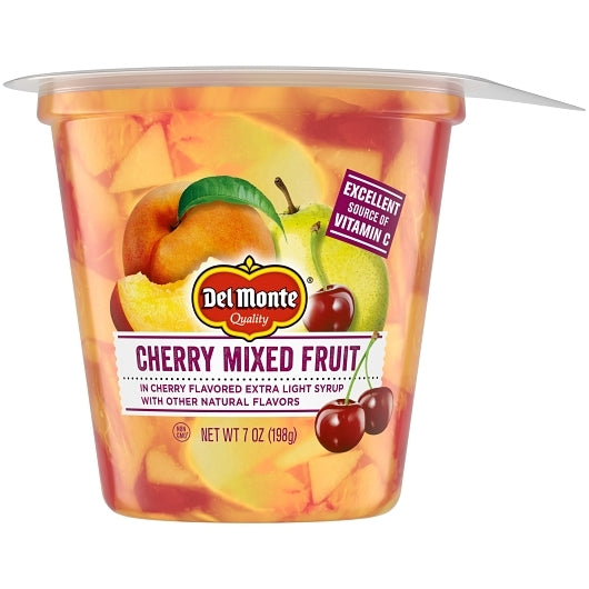 Fruit Naturals Cherry Mixed Fruit In Extra Light Syrup, 12 x 7 oz Case - DOT product image 2