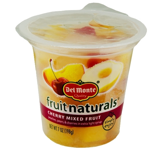 Fruit Naturals Cherry Mixed Fruit In Extra Light Syrup, 12 x 7 oz Case - Beverages