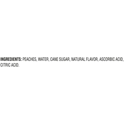 Fruit Naturals Peach Yellow Clingstone Peach Chunk in Extra Light Syrup, 12 x 7 oz Case - DOT product image 7