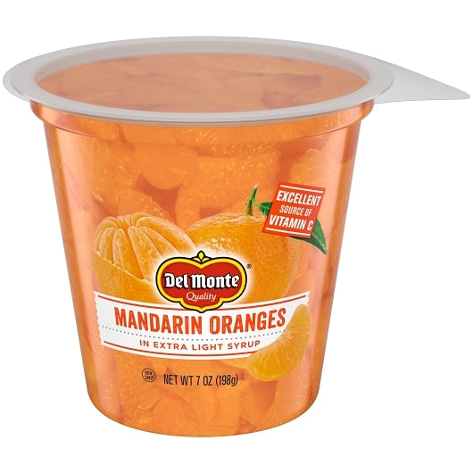 Del Monte Mandarin Oranges in Extra Light Syrup, 12 x 7 oz Case - Beverages