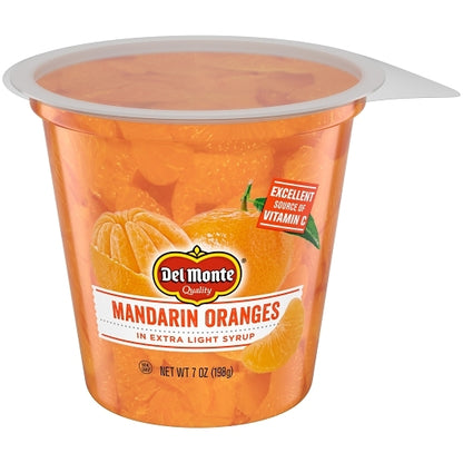 Del Monte Mandarin Oranges in Extra Light Syrup, 12 x 7 oz Case - Beverages