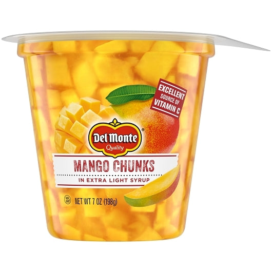 Del Monte Mango Chunks in Extra Light Syrup, 12 x 7 oz Case - DOT product image 2