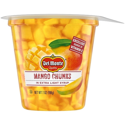 Del Monte Mango Chunks in Extra Light Syrup, 12 x 7 oz Case - DOT product image 2
