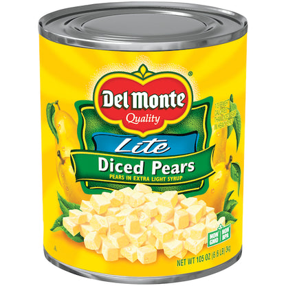 Delmonte Lite Diced Pears Diced in Extra Light Syrup, 6 x 105 oz Case - DOT product image 2