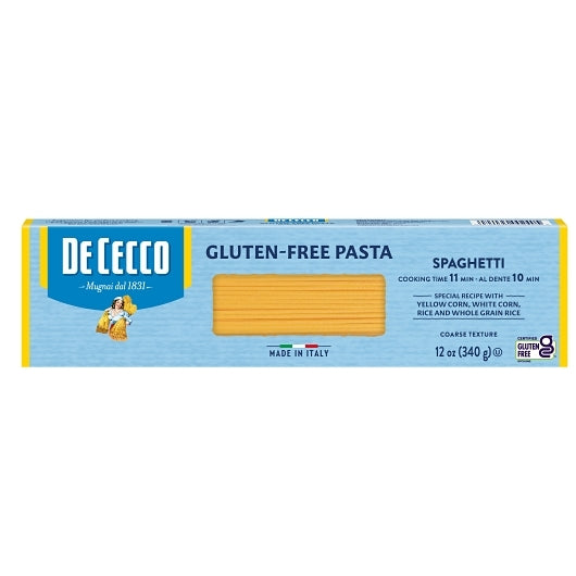 De Cecco No. 12 Coarse Texture Spaghetti Pasta, 12 x 12 oz Case - Pantry Ingredients