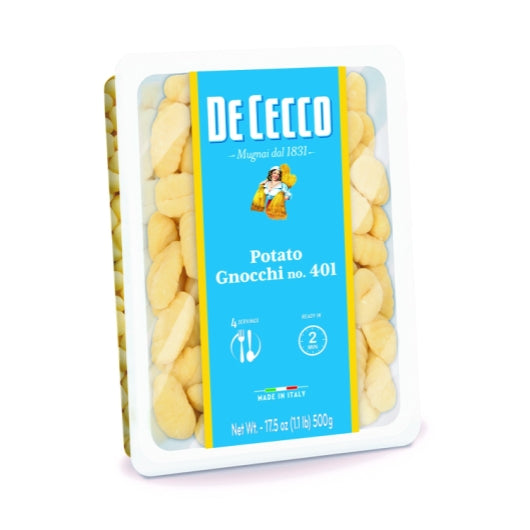 De Cecco No. 401 Potato Gnocchi, 12 x 1.1 lb Case - Pantry Ingredients