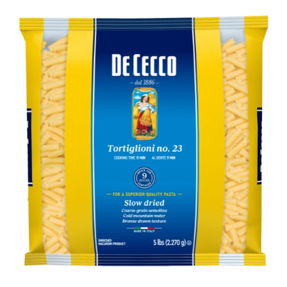 De Cecco No. 23 Tortiglioni, 4 x 5 lb Case - Pantry Ingredients