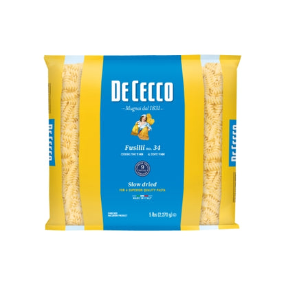 De Cecco No. 98 Fusilli, 4 x 5 lb Case - Pantry Ingredients