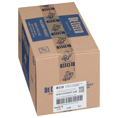De Cecco No. 12 Spaghetti, 4 x 5 lb Case - DOT product image 6