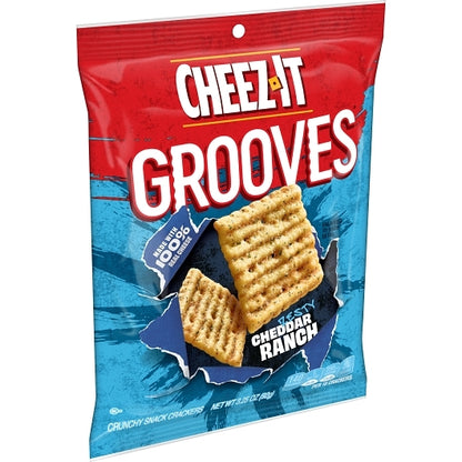 Cheez-It Grooves Zesty Cheddar Ranch Crackers, 6 x 3.25 oz Case - DOT product image 4