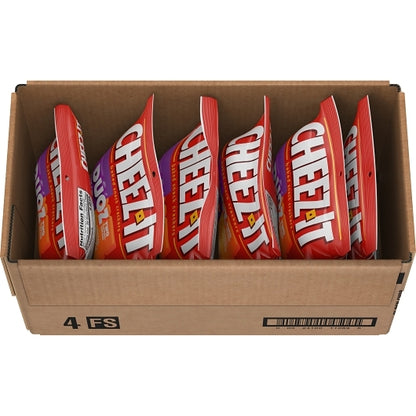 Sunshine Cheez It Duoz Bacon and Cheddar Cheese Crackers, 6 x 4.3 oz Case - GS1 open-case image