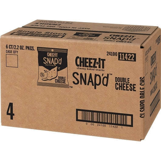 Kellogg'S Cheez It Snap'd Double Cheese Crackers, 6 x 2.2 oz Case - DOT product image 7