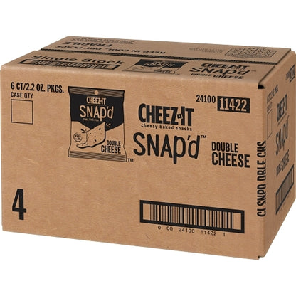 Kellogg'S Cheez It Snap'd Double Cheese Crackers, 6 x 2.2 oz Case - DOT product image 7