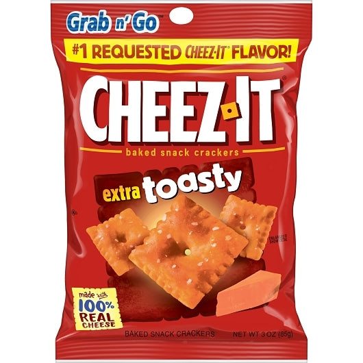 Kellogg'S Cheez It CRACKERS EXTRA TOASTY, 6 x 6 x 3 oz Case - DOT product image 3