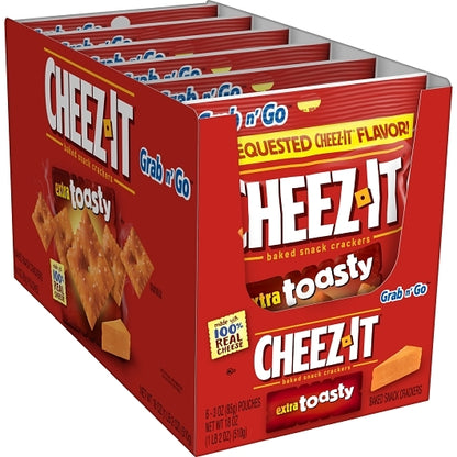 Kellogg'S Cheez It CRACKERS EXTRA TOASTY, 6 x 6 x 3 oz Case - DOT product image 6