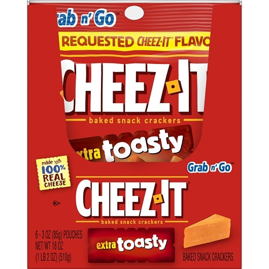 Kellogg'S Cheez It CRACKERS EXTRA TOASTY, 6 x 6 x 3 oz Case - DOT product image 4