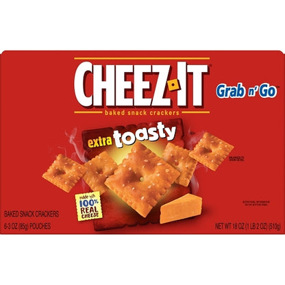 Kellogg'S Cheez It CRACKERS EXTRA TOASTY, 6 x 6 x 3 oz Case - DOT product image 8