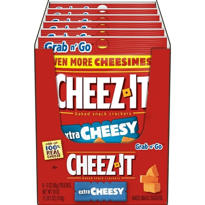 Kellogg's CRACKERS EXTRA CHEESY, 6 x 6 x 3 oz Case - DOT product image 2
