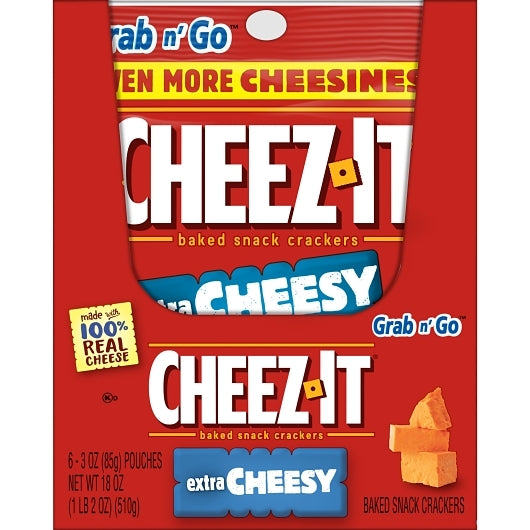 Kellogg's CRACKERS EXTRA CHEESY, 6 x 6 x 3 oz Case - DOT product image 5