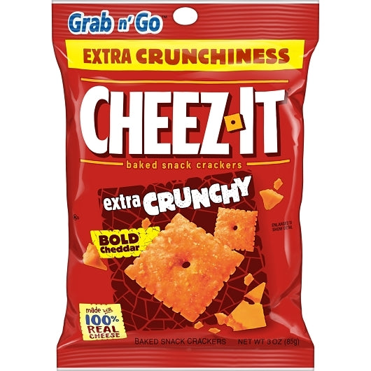 Cheez-It Crackers Extra Crunchy, 6 x 3 oz Case - Crackers & Grahams