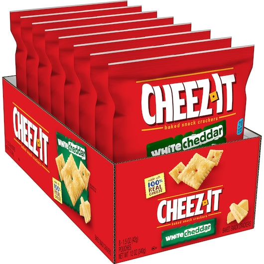 Cheez-It White Cheddar Crackers, 6 x 8 x 1.5 oz Case - DOT product image 5
