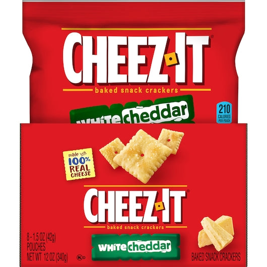 Cheez-It White Cheddar Crackers, 6 x 8 x 1.5 oz Case - DOT product image 3