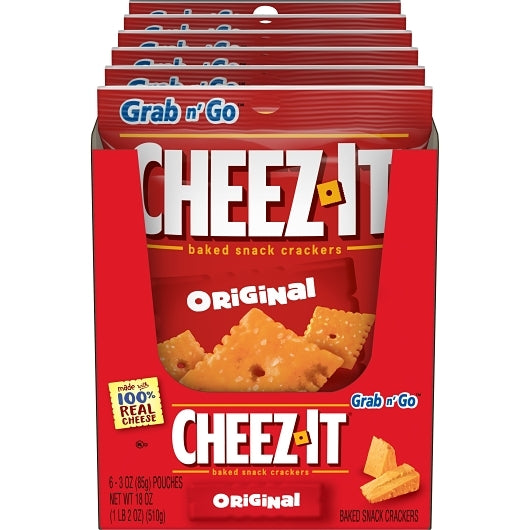 Cheez-It Original Cracker, 36 x 18 oz Case - Crackers & Grahams