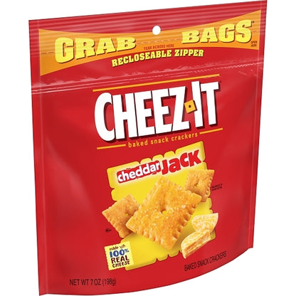 Cheez-It Grab Bag Reclosable Cheddar Jack Crackers, 6 x 7 oz Case - DOT product image 3