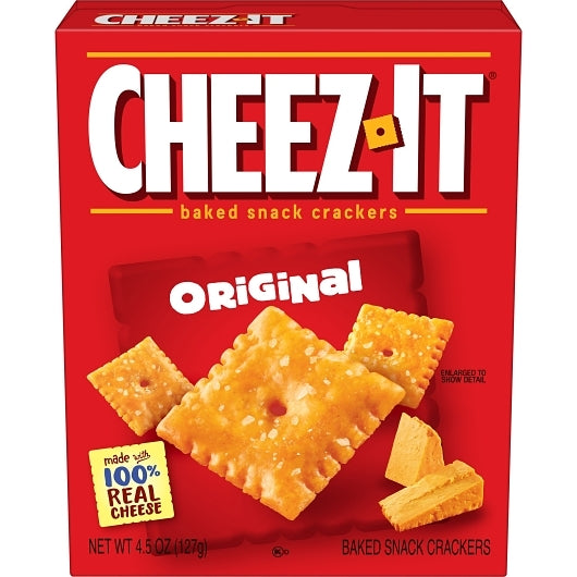 Cheez-It Original Crackers, 12 x 4.5 oz Case - Crackers & Grahams