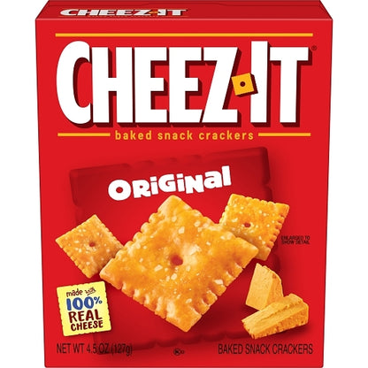 Cheez-It Original Crackers, 12 x 4.5 oz Case - Crackers & Grahams