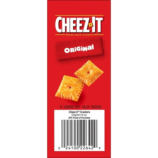 Cheez-It Original Crackers, 12 x 4.5 oz Case - DOT product image 4