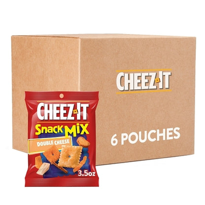 Cheez It Baked Double Cheese Crackers Snack Mix, 6 x 3.5 oz Case - DOT product image 7