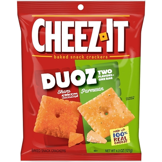 Cheez-It Sharp Cheddar & Parmesan Snack Mix, 6 x 4.3 oz Case - Crackers & Grahams