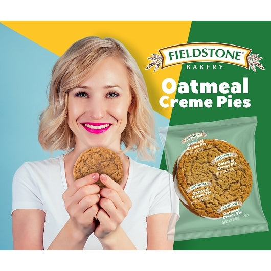 Fieldstone Individually Wrapped Oatmeal Creme Pie, 16 x 12 each Case - DOT product image 8
