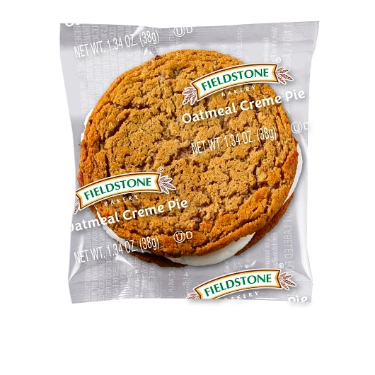 Fieldstone Individually Wrapped Oatmeal Creme Pie, 16 x 12 each Case - Bakery & Desserts