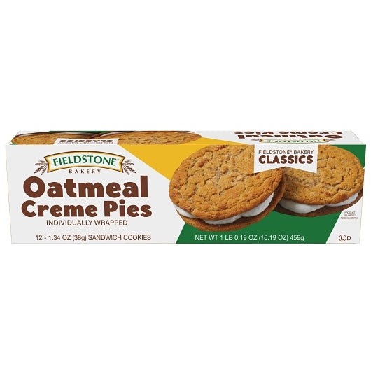 Fieldstone Individually Wrapped Oatmeal Creme Pie, 16 x 12 each Case - DOT product image 4