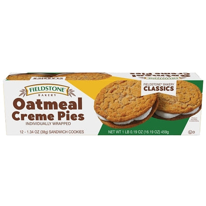 Fieldstone Individually Wrapped Oatmeal Creme Pie, 16 x 12 each Case - DOT product image 4