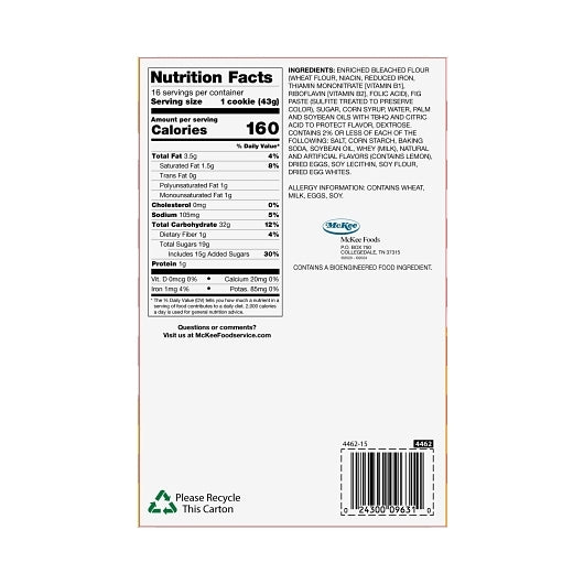 Fieldstone Fig Bar, 12 x 16 x 1 each Case - DOT product image 6
