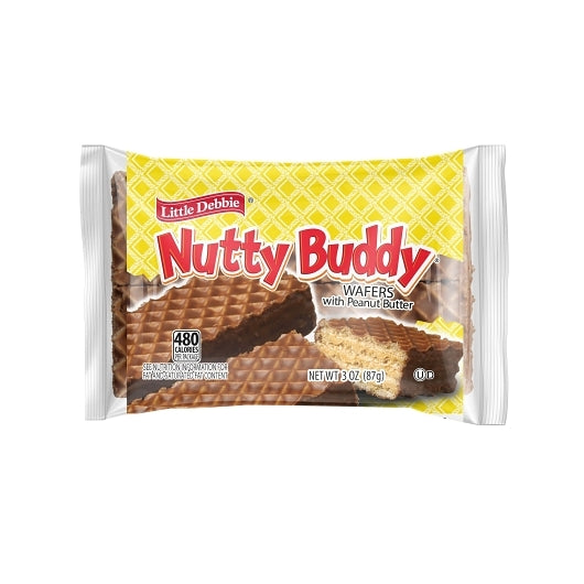 Little Debbie Vending Nutty Buddy Waffer Bar with Peanut Butter, 3 Ounce - 72 per case. - DOT product image 1