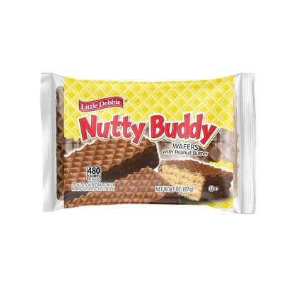 Little Debbie Vending Nutty Buddy Waffer Bar with Peanut Butter, 3 Ounce - 72 per case. - DOT product image 1