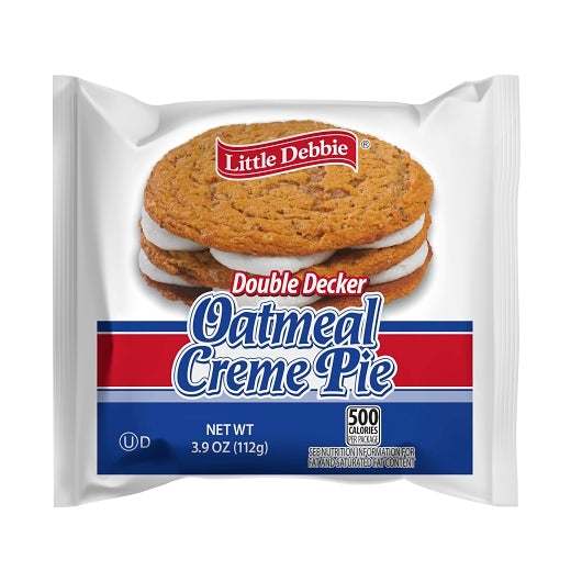 Little Debbie Double Decker Oatmeal Cookie, 1 x 6 x 54 ct Case - DOT product image 2