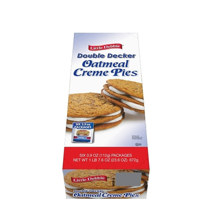 Little Debbie Double Decker Oatmeal Cookie, 1 x 6 x 54 ct Case - DOT product image 6